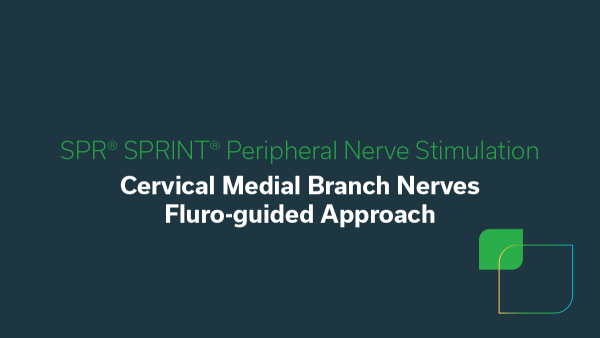 cervical media branch nerves fluro video thumbnail